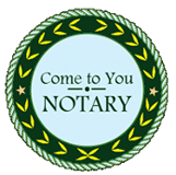 Come to You Notary, Logo